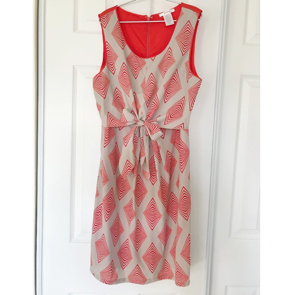 Sleeveless Geometric Shift Dress Sz Small